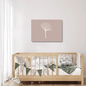 Üveg kép - Bézs színű levelek N⁰5 (70x50 cm)