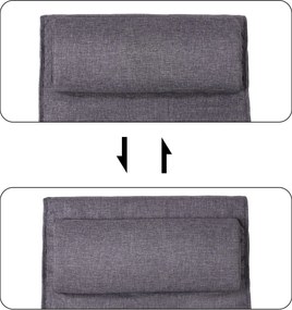 Hintaszék 5 irányban állítható lábtartóval, maximális terhelés 150 kg