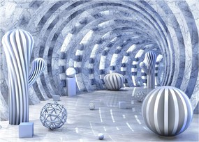 Kép - 3D absztrakció (üvegen) (70x50 cm)