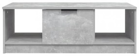 betonszürke szerelt fa dohányzóasztal 102 x 50 x 36 cm