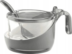 Guzzini Két Hangú Sajttartó Cukortartó kanállal Szürke