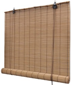 vidaXL Brown Bamboo Roller Blind