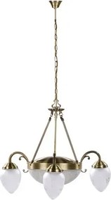 Rabalux csillár e27+e14 2x60w+3x40w fehér/bronz annabella