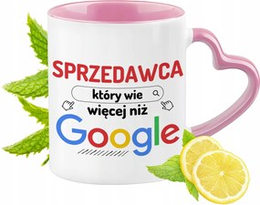 Bögre Eladó Rózsaszín Szív Alakú Füllel Kávé Ajándék