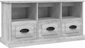 vidaXL szürke sonoma színű szerelt fa TV-szekrény 100x35x50 cm