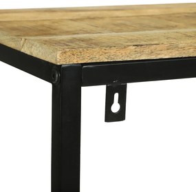 Könyvespolc 70x35x110 cm Solid Wood Rough Mango