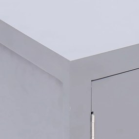 vidaXL szürke császárfa éjjeliszekrény 38 x 28 x 52 cm