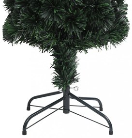 száloptikás vékony műkarácsonyfa talppal 180 cm