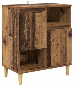 Oldalszekrények 2 pcs Öreg fa 60 x 35 x 70 cm Faanyag