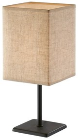 Fekete-bézs asztali lámpa textil búrával (magasság 30 cm) Lela – Fischer &amp; Honsel