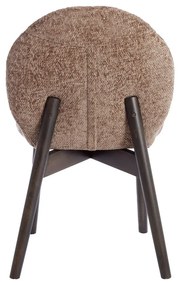 Barna kárpitozott étkezőfotel szett 2 db-os Sinosa – Light &amp; Living