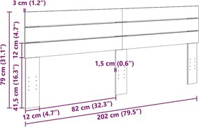 tömör tölgyfa fejtámla 200 cm
