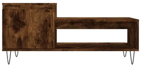 Füstös tölgy színű fatermék dohányzóasztal 100 x 50 x 45 cm