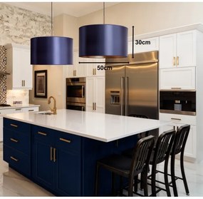 Duolla - Csillár zsinóron CANNES 1xE27/15W/230V á. 50 cm fekete/réz