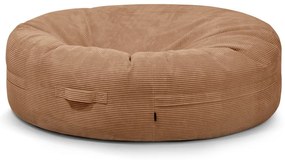 Barna kordbársony babzsákfotel Roll 190 – SLOWDOWN