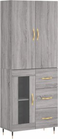 vidaXL szürke sonoma szerelt fa magasszekrény 69,5 x 34 x 180 cm