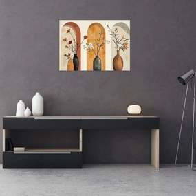 Kép - Vázák boltívekben (70x50 cm)