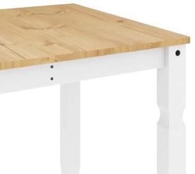 Corona fehér tömör fenyőfa ebédlőasztal 160 x 80 x 75 cm