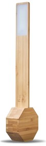 Natúr színű bambusz LED asztali lámpa (magasság 39,5 cm) Octagon One – Gingko