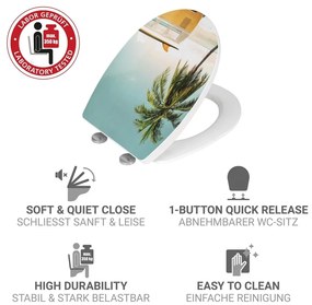 WC-ülőke automatikus záródással 36,5 x 45 cm Corbara – Wenko