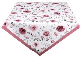 CLEEF.RUR15 Asztalterítő 150x150cm, 100% pamut,Rustic Rose