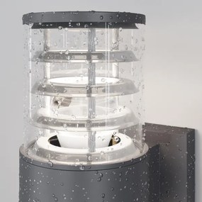 Maytoni O576WL-02GR - Kültéri fali lámpa BRONX 2xE27/60W/230V IP54 antracit