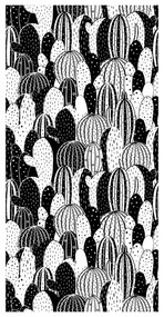 Tapéta - Kaktusz, fekete-fehér