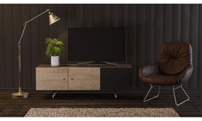 Jugend barna-fekete TV-állvány - Woodman