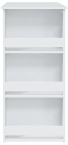 fehér szerelt fa bárasztal tárolórekesszel 102 x 50 x 103,5 cm