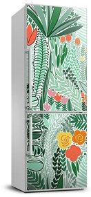Matrica hűtőre Trópusi virágok FridgeStick-70x190-f-129882311