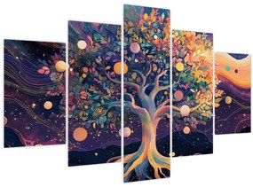 Kép – Lila fa tele energiával (150x105 cm)