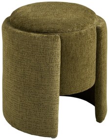 Khaki zsenília puff Walsdorf – House Nordic