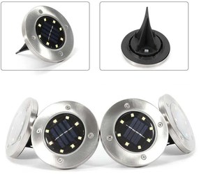 4 db kültéri, beépíthető szolár lámpa