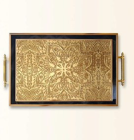 Üveg tálca 50 × 29 × 3,5 cm