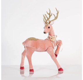 Karácsonyi dekoráció 47 cm szarvas