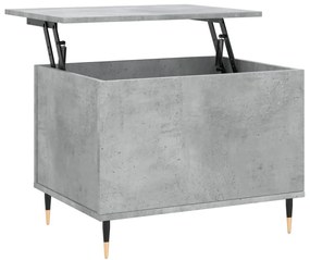 Betonszürke szerelt fa dohányzóasztal 60 x 44,5 x 45 cm
