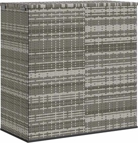 Szürke Polyrattan Kerti Párnatartó Doboz 100 X 49 X 103,5 Cm