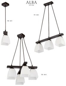 Jupiter 1111 - AB3 - Függeszték ALBA 3xE27/60W/230V