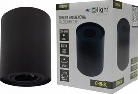 Mennyezeti spot lámpa állítható Fekete kerek spot 12cm Ecolight