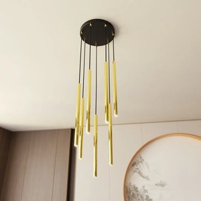 Emibig modern függeszték selter fekete arany emi1332/7prem