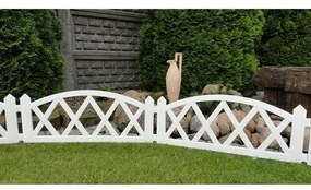 Kerti kis kerítés 2,3 m – fehér