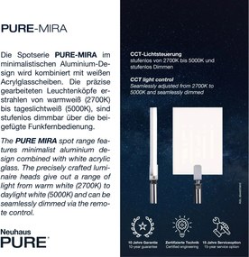 Paul Neuhaus modern fali lámpa pure-mira antracit pln9353-18