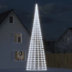 hideg fehér LED karácsonyfa zászlórúdra 3000 LED 800 cm
