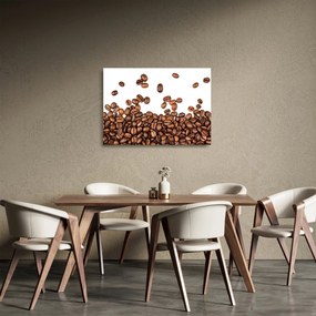Kép - Kávébab (üvegen) (70x50 cm)
