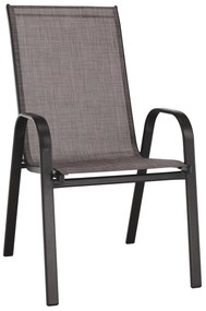 Rakásolható szék, barna melír/barna , ALDERA