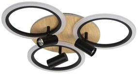 LED állítható mennyezeti lámpa LED/70W/230V 3000-6500K fekete/barna + DO