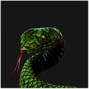 Poszterek 140x140 Óriás zöld kígyó