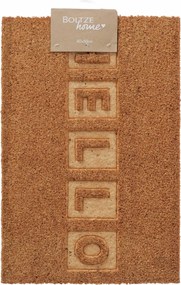 Kókuszrostból Készült Lábtörlő Beltéri Használatra Barna Hello Felirattal 60 X 40 CM