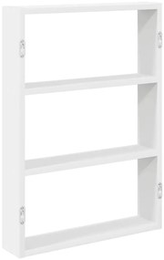 fehér szerelt fa fali polc 43 x 9 x 60 cm