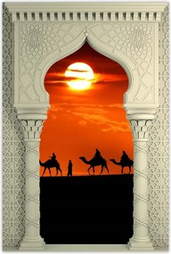 Poszterek 80x120 Karaván naplemente